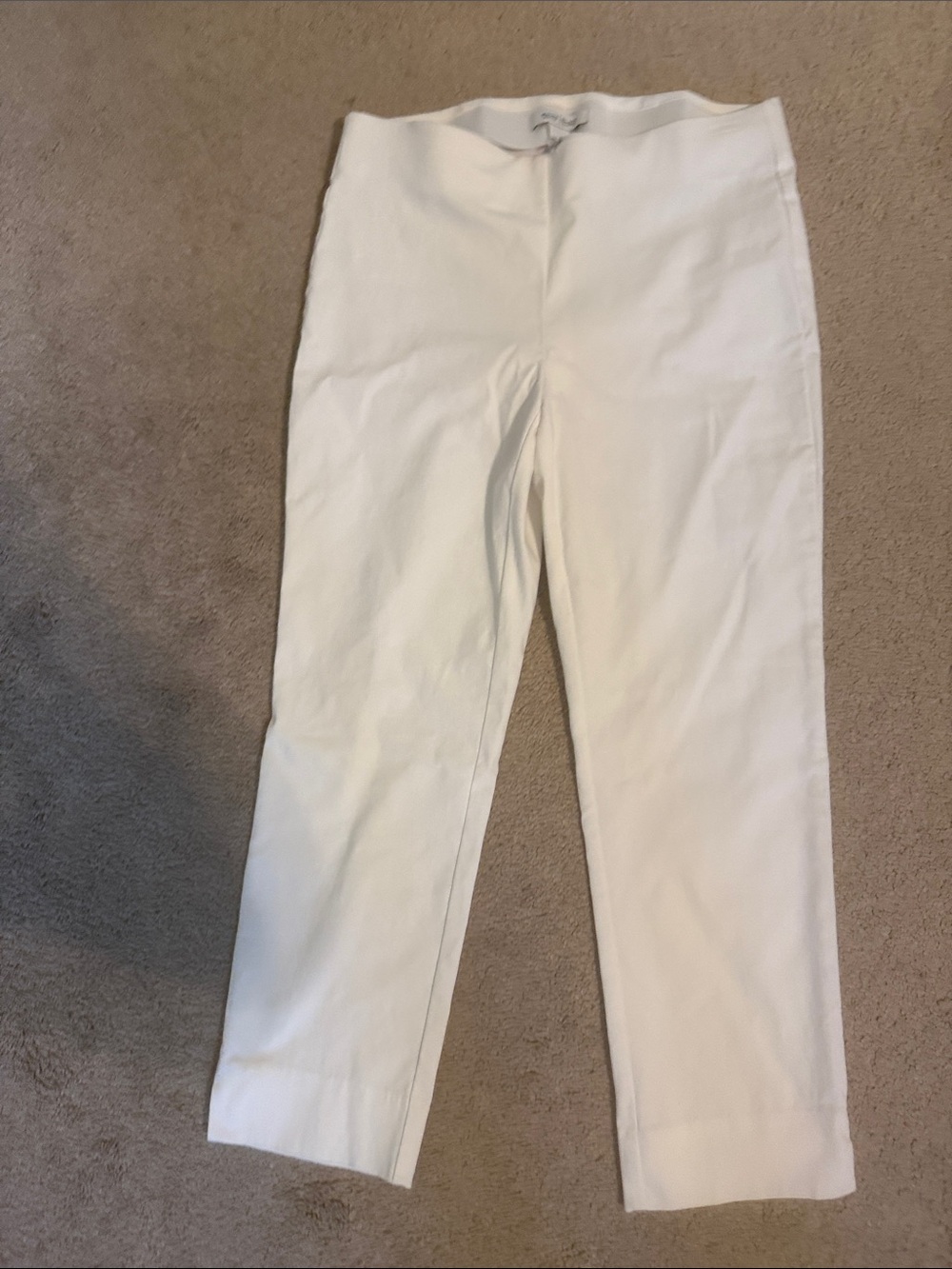 White House Black Market Crisp White Tailored Pants